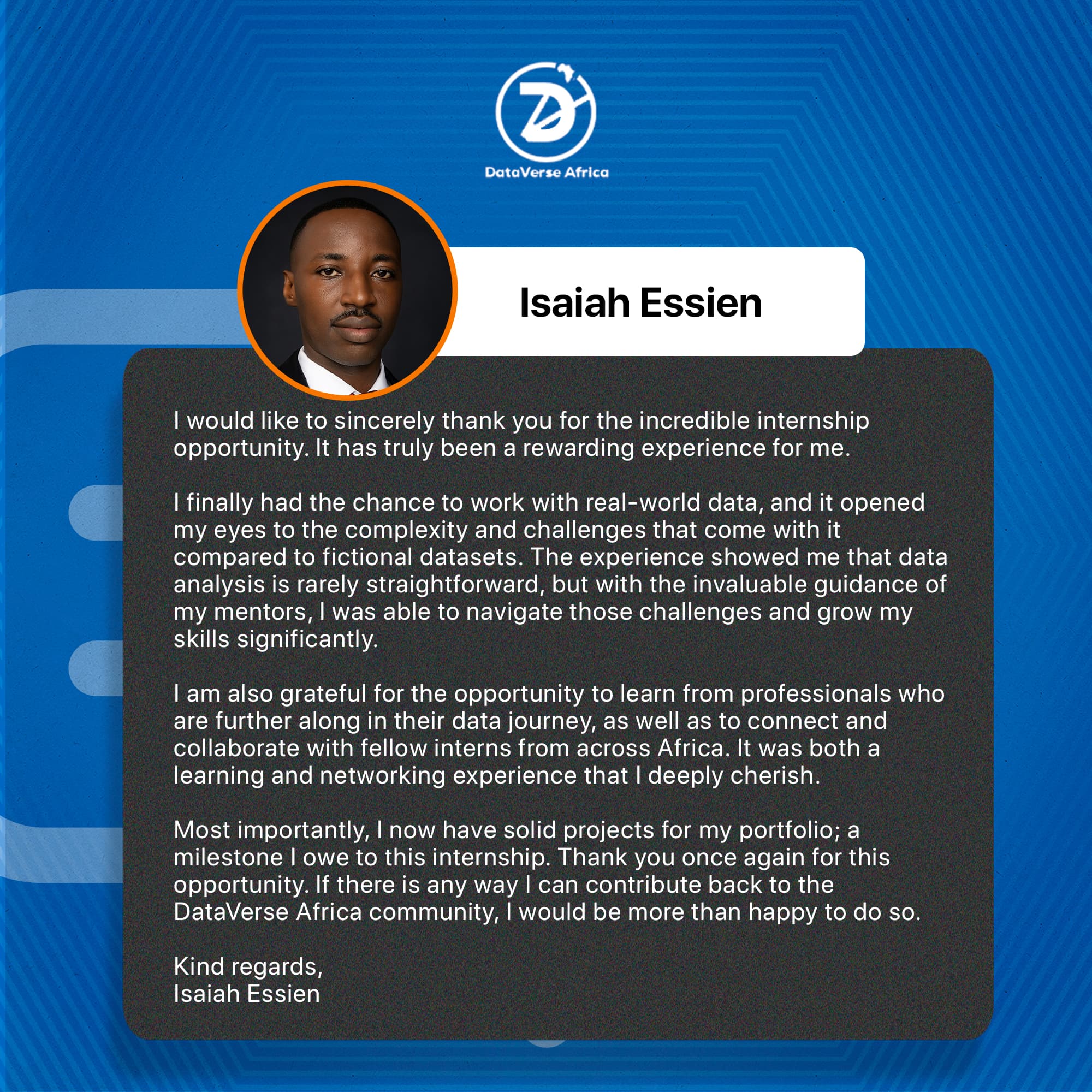 Internship testimonial 11