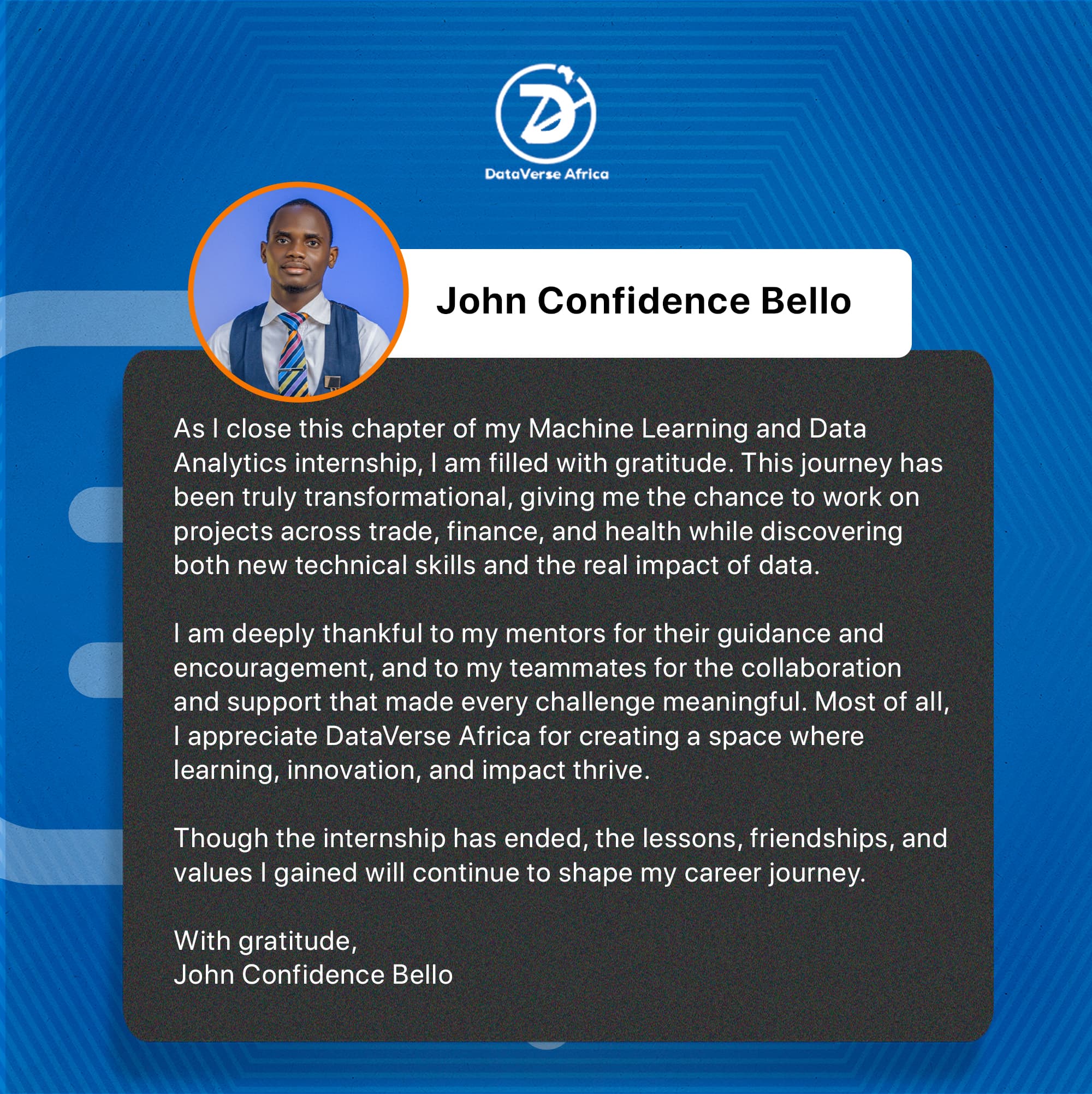 Internship testimonial 12