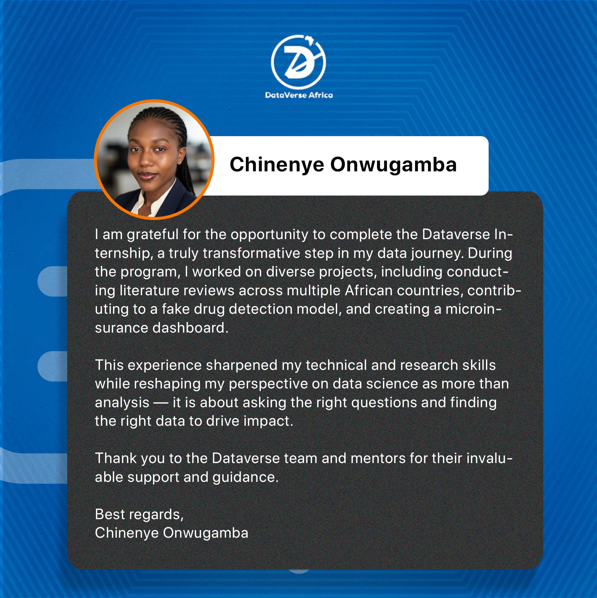 Internship testimonial 14