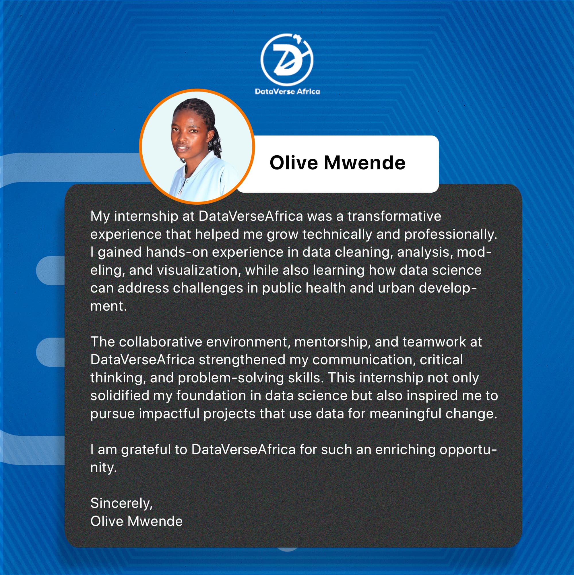 Internship testimonial 16