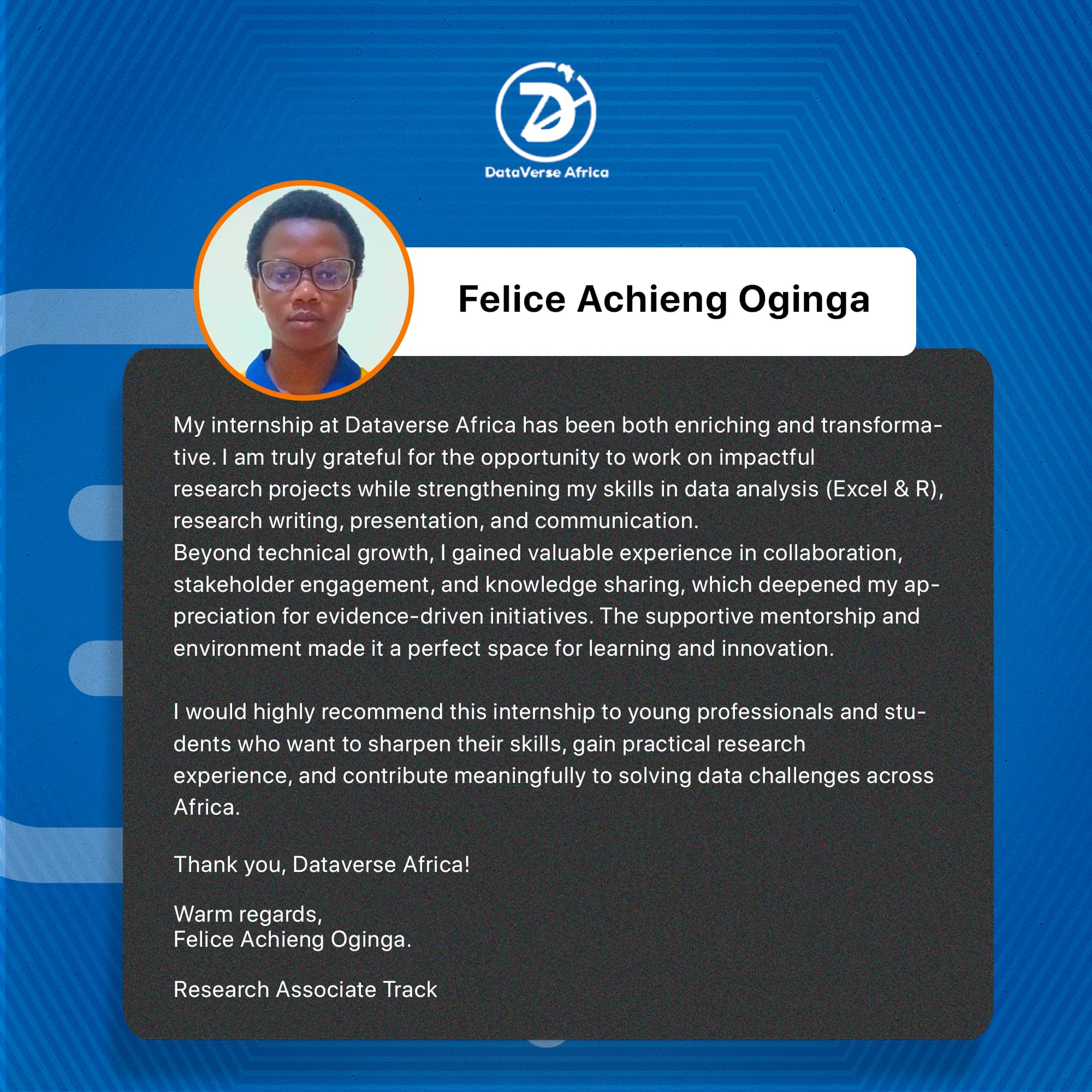 Internship testimonial 6